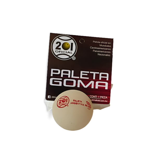 201 OFICIAL PALETA GOMA BOLSA 20 UNIDADES